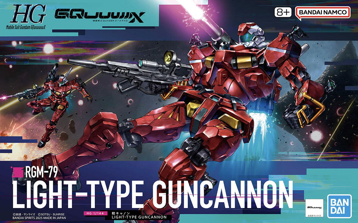 1/144 HG Light-Type Guncannon (GQuuuuuuX)