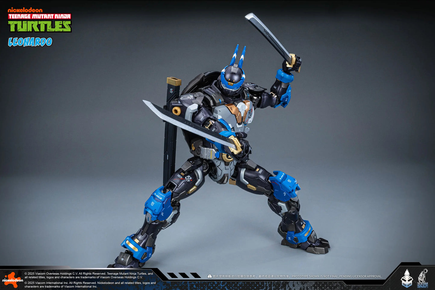 Teenage Mutant Ninja Turtles Leonardo Alloy Movable Figure (40th Anniversary Ver.)