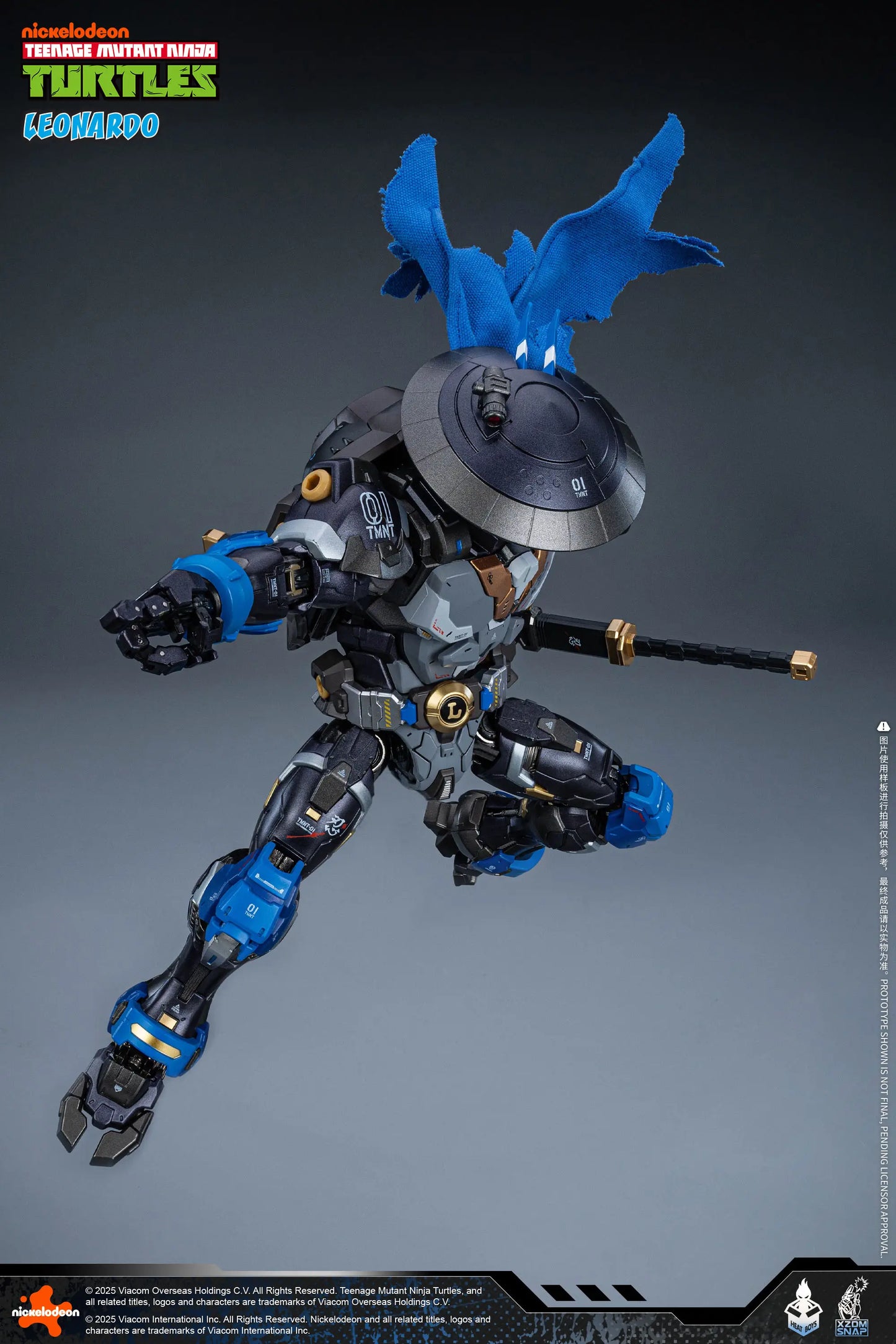 Teenage Mutant Ninja Turtles Leonardo Alloy Movable Figure (40th Anniversary Ver.)