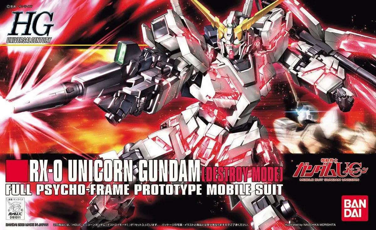HGUC 1/144 RX-0 Unicorn Gundam Destroy Mode